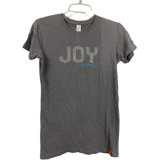 Women's Unspeakable Joy Grey T-shirt - Picture 1 of 7